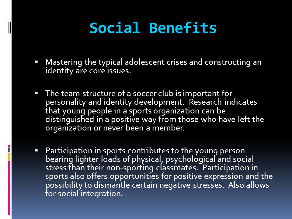 Participation Benefits